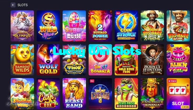 Lucky Win Slots casino presented on mobile device in Pakistan with slots and live games
